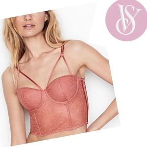 VICTORIA’S SECRET Very Sexy Blush Pink Corset Bustier, VGUC Sz 36C